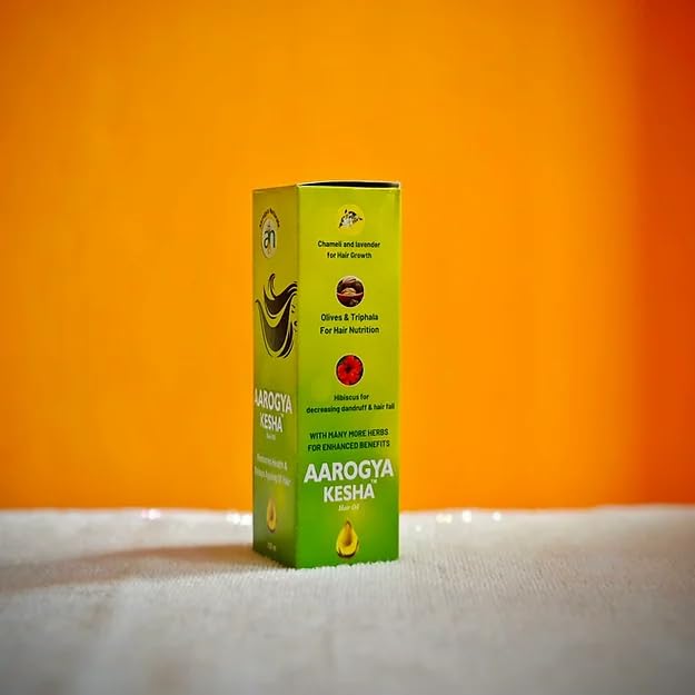 Aarogya Kesha Ayurvedic Hair Oil for Hair Growth & Scalp Care - Natural Treatment for Dry, Damaged Hair - Perfect for Daily Use & Hair Spa at Home