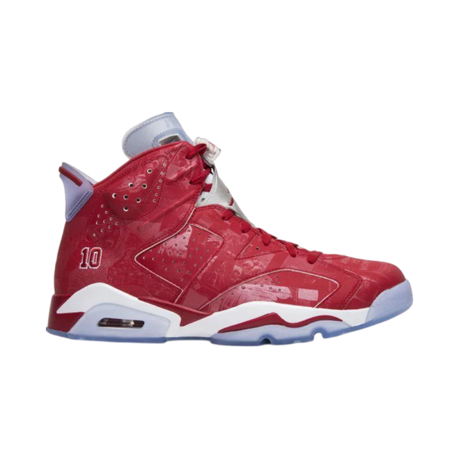 Air Jordan 6 Retro Basketball Shoes - Varsity Red & White Colorway - Perfect for Streetwear & Court Performance