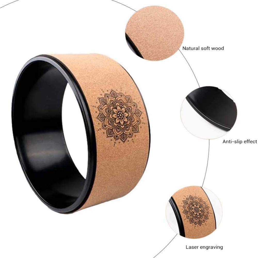 QiuQiu Yoga Wheel for Stretching & Fitness - Premium Yoga Ring & Backbend Roller for Flexibility Training | Perfect for Yoga, Pilates, Home Workouts & Posture Correction