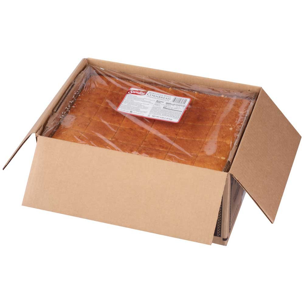 Sara Lee Chef Pierre Pre-Cut Northern Style Cornbread, 12x16 Inch (4-Pack) – Perfect for Family Dinners, BBQs & Holiday Gatherings