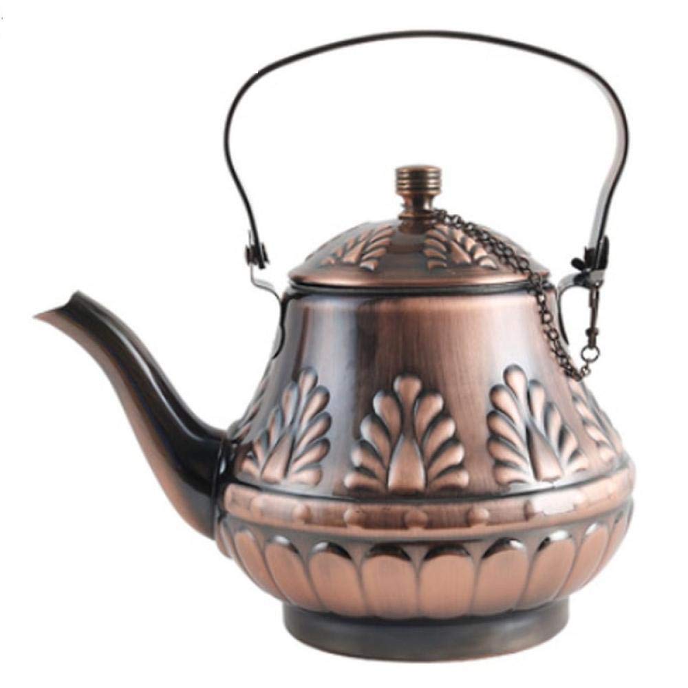 Premium 1.8L Stainless Steel Teapot & Coffee Kettle with Strainer - Induction Cooker Safe, Antique Design for Home, Restaurant & Gifting - Perfect for Tea Brewing, Coffee Making & Hot Pot Cooking