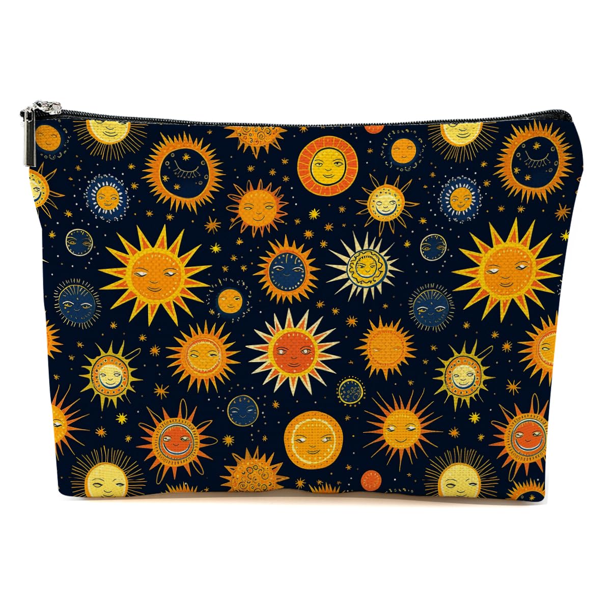 **Stylish Sun Moon Makeup Bag - Cute Star Space Cosmetic Pouch for Women, Perfect Travel Accessory & Christmas Birthday Gift for Friends, Teachers, Nurses, Social Workers - Great for Daily Use, Travel, and Gifting**