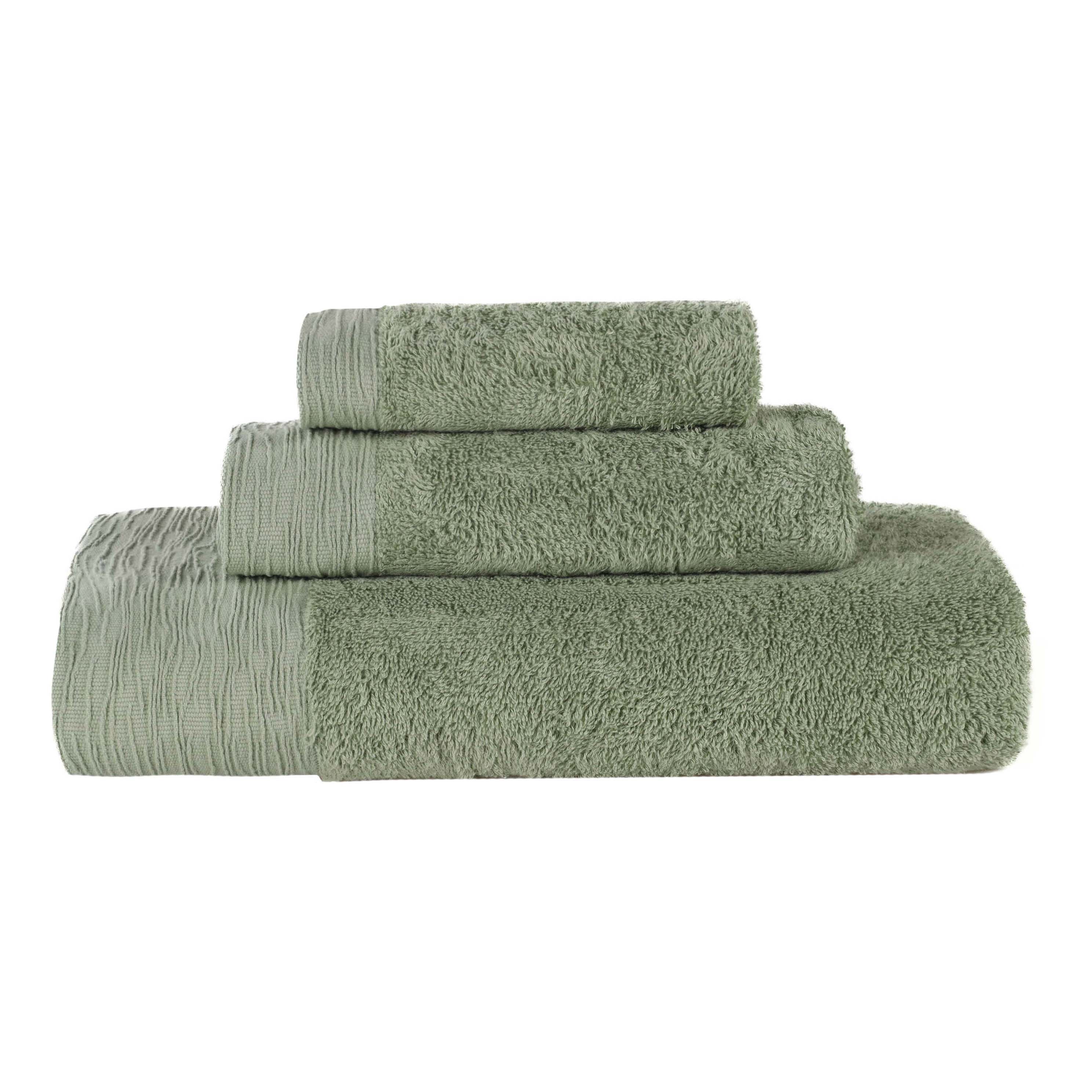 Rayon from Bamboo Eco-Friendly Soft 3-Piece Bath Towel Set - Ultra Absorbent & Sustainable for Spa, Bathroom & Beach Use
