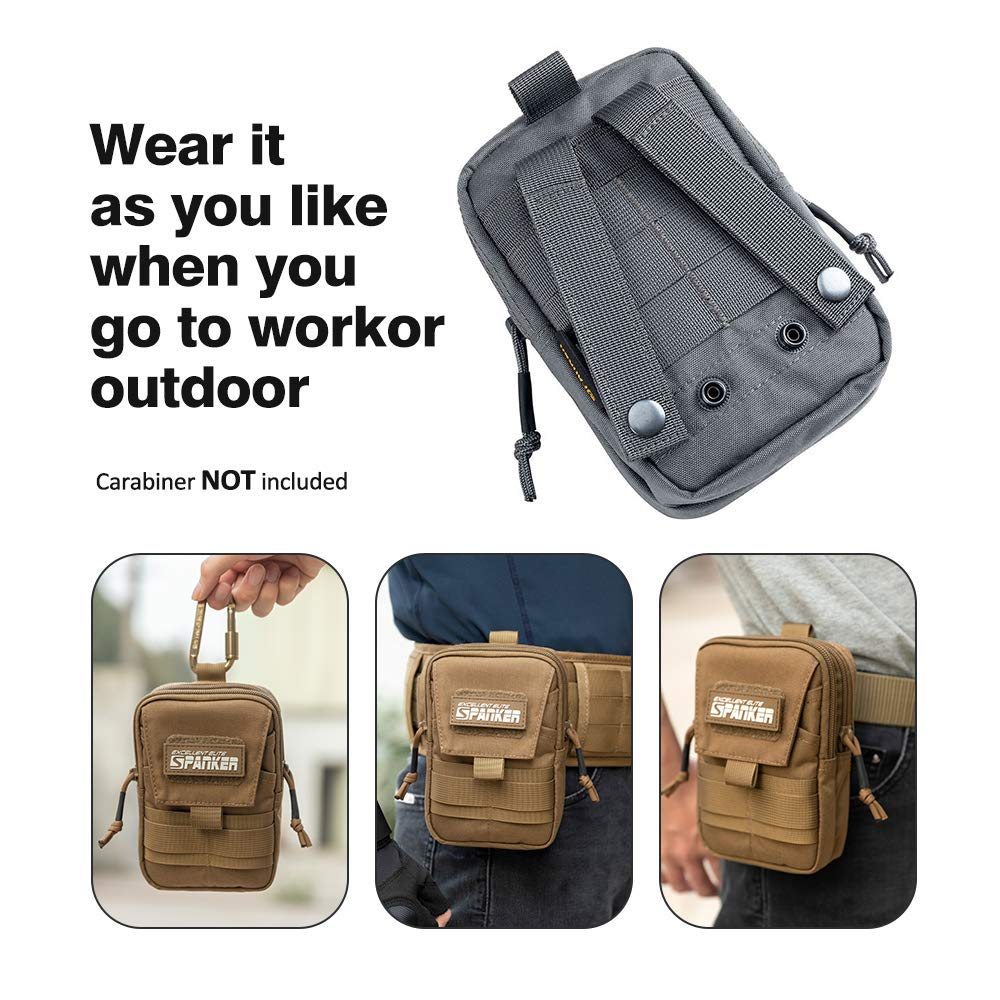 Tactical MOLLE Dump Pouch with Drawstring - EDC Magazine Pouch for Military, Hunting & Airsoft Gear Organization
