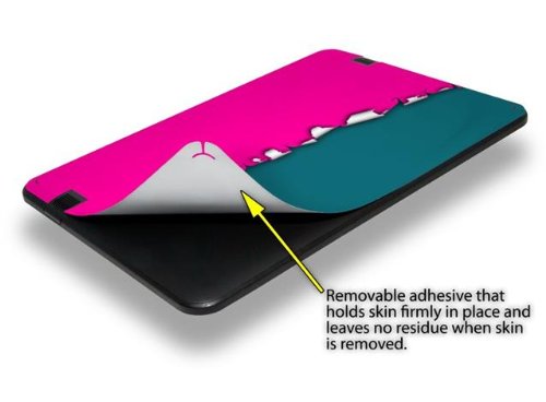 Amazon Kindle Fire HD 8.9 Inch Decal Skin - Ripped Colors Hot Pink & Seafoam Green Protective Cover | Perfect for School, Travel & Everyday Use