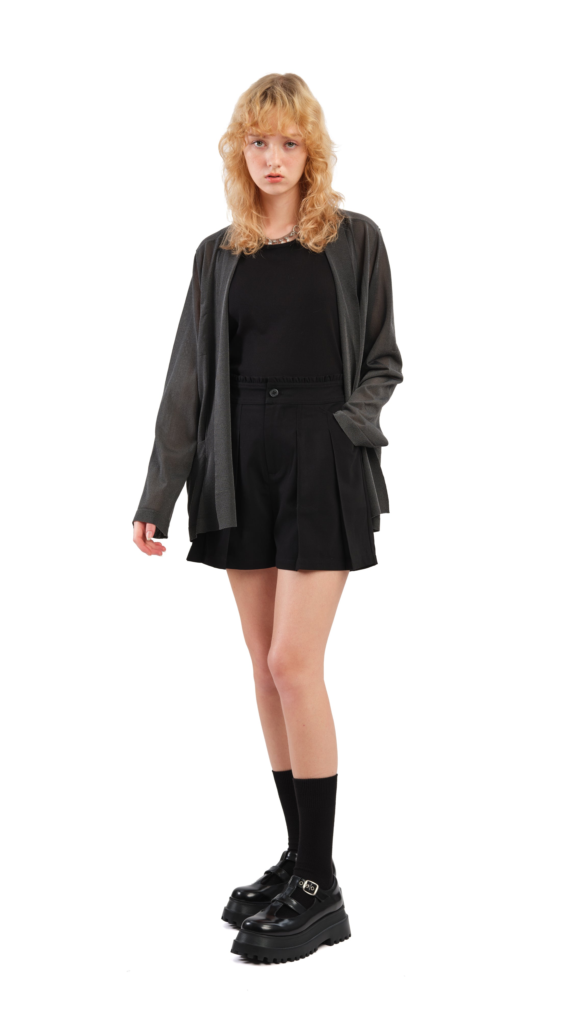 Elegant Sheer Knit Blazer for Women - Lightweight Open-Front Cardigan Jacket - Perfect for Office Wear, Date Nights & Spring Layering