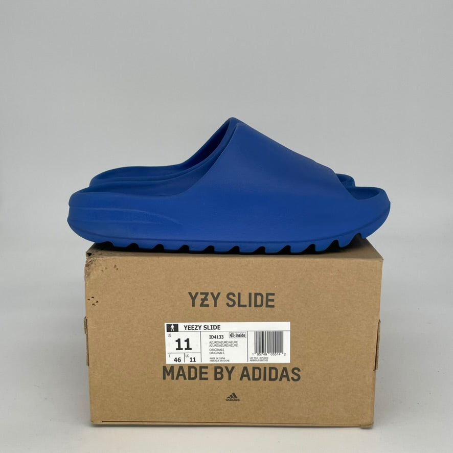 Adidas Yeezy Slide Azure - Men's Size 11 (ID4133) | Comfortable Slides for Beach, Pool & Casual Wear