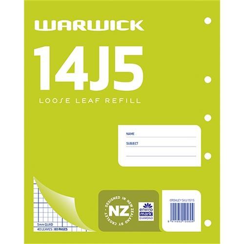 14J5 Warwick Loose Leaf Refill - Premium Binder Paper for School, Office & Home Organization | 3-Hole Punched Filler Paper for Notebooks, Planners & Journals