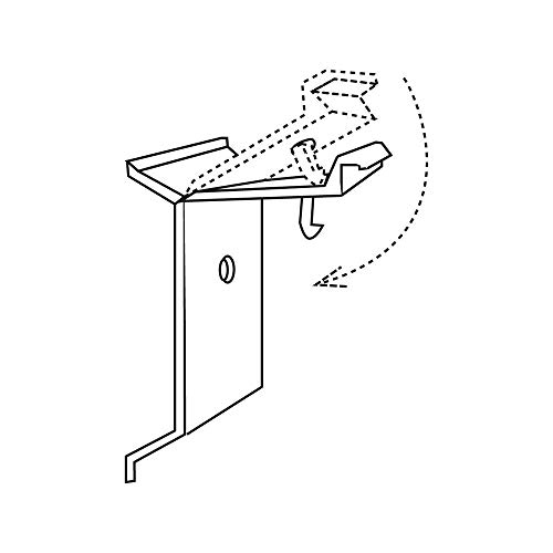 Gondola Shelf Edge Fold-n-Hold Sign Clip - 50 Pack (44309) - Perfect for Retail Displays & Store Organization