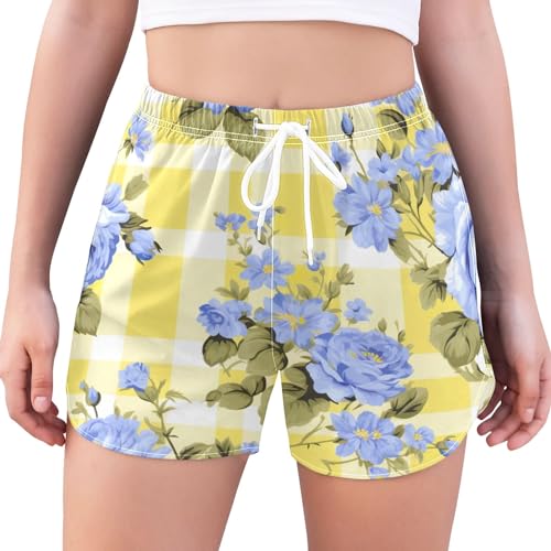 Vintage Floral With Blue Roses-1