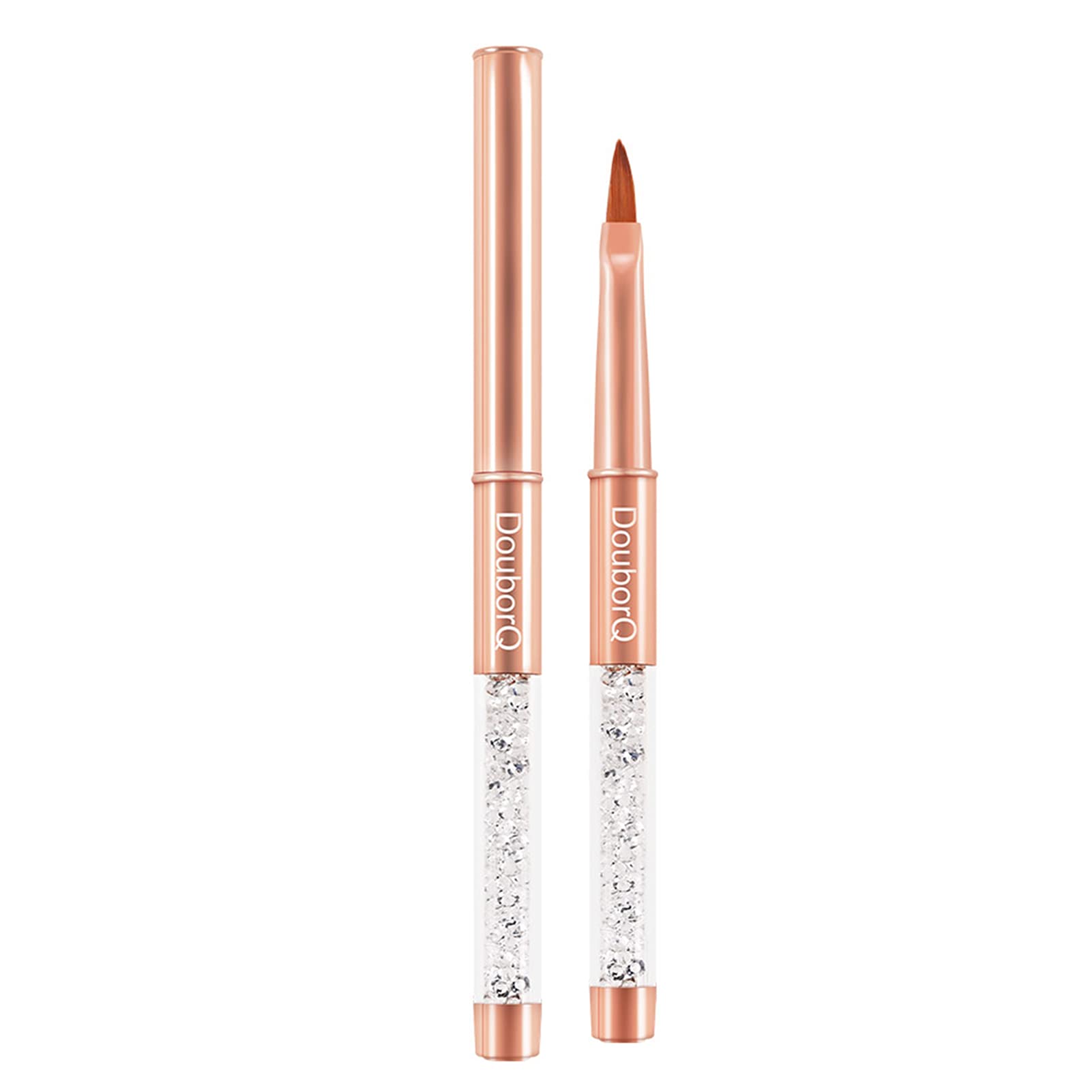 Rose Gold Nail Art Brush Set - Professional Dotting & Lining Tools for Acrylic & Gel Nail Designs (2 Pack) | Perfect for Salon, Home Manicures & DIY Nail Art
