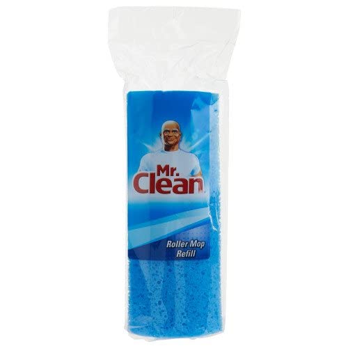 Mr. Clean Heavy Duty Roller Mop Refill, 6-Pack - Super Absorbent Microfiber Pads for Deep Cleaning Floors - Perfect for Kitchen, Bathroom & Hardwood Surfaces