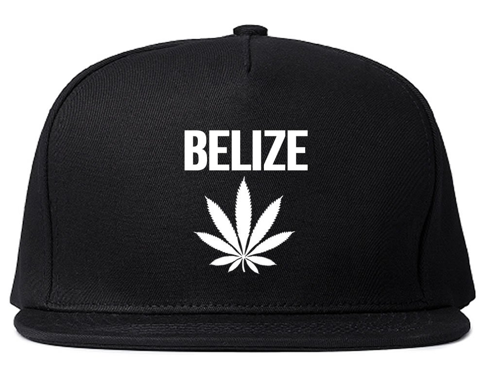 Belize Weed Leaf Snapback Hat - Adjustable Marijuana Pot Leaf Baseball Cap for Men & Women - Perfect for Stoner Fashion, Festivals, and Casual Wear
