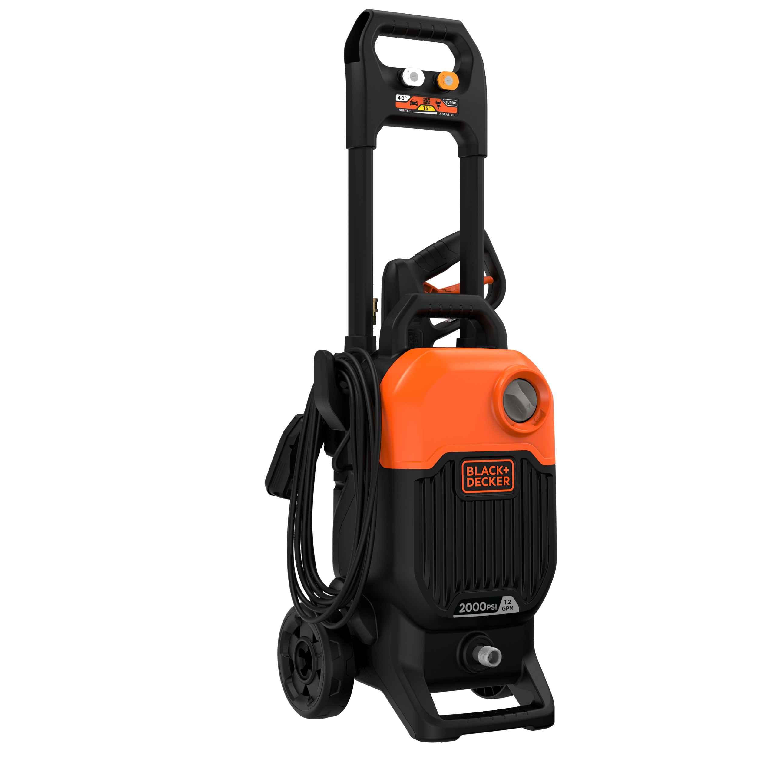 2000 MAX PSI Electric Pressure Washer, 1.2 GPM Cold Water Power Cleaner for Home & Outdoor Use - Perfect for Driveways, Patios, Cars, and Fences