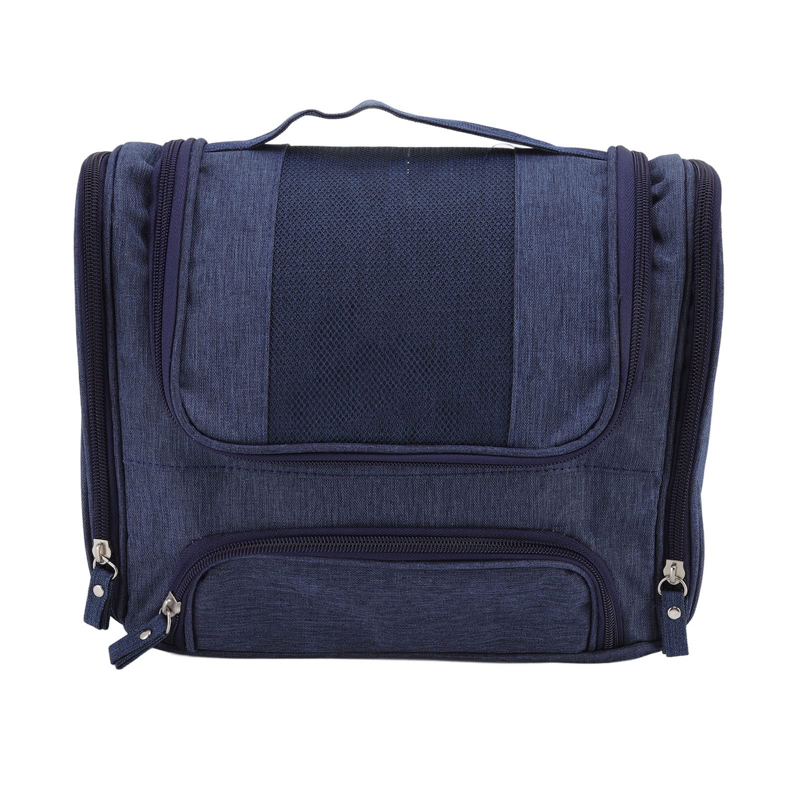 Large Capacity Travel Makeup Bag for Women & Men - Waterproof Cosmetic Organizer with Multiple Pockets - Perfect for Teachers, Moms, Birthday & Graduation Gifts (Navy Blue) | Ideal for Air Travel, Vacation & Daily Use