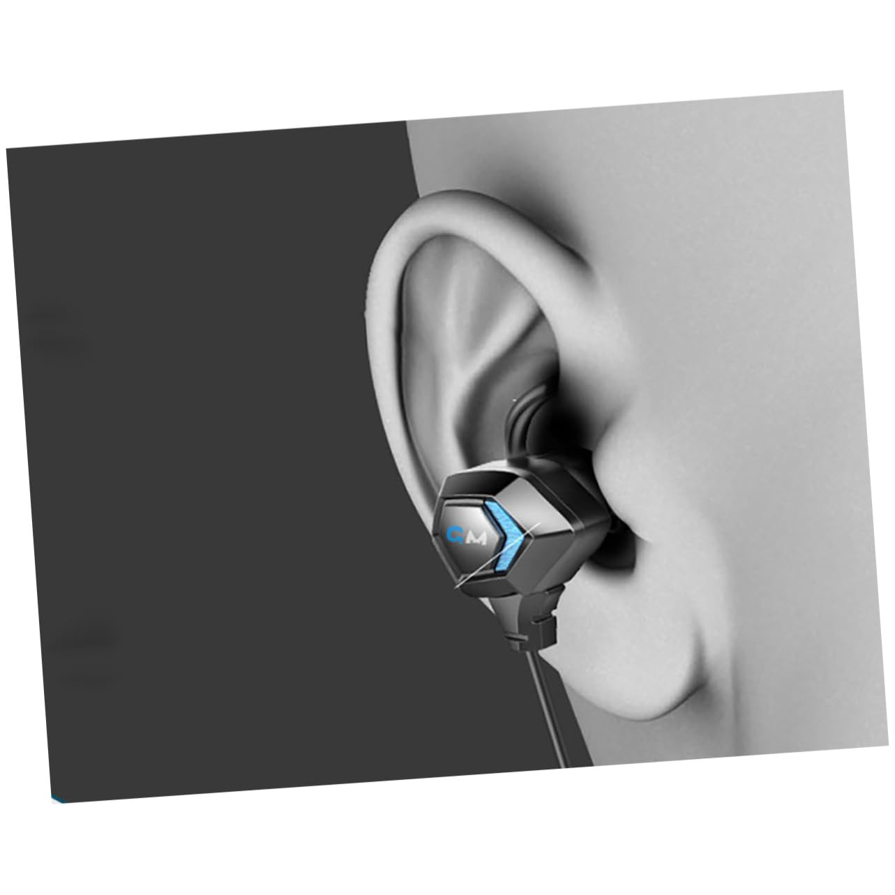 **Homoyoyo Wired Gaming Headset with Microphone - Noise Isolating In-Ear Earphones for PC, Mobile, Laptop - Perfect for Gaming, Workouts, Gym & E-Sports**