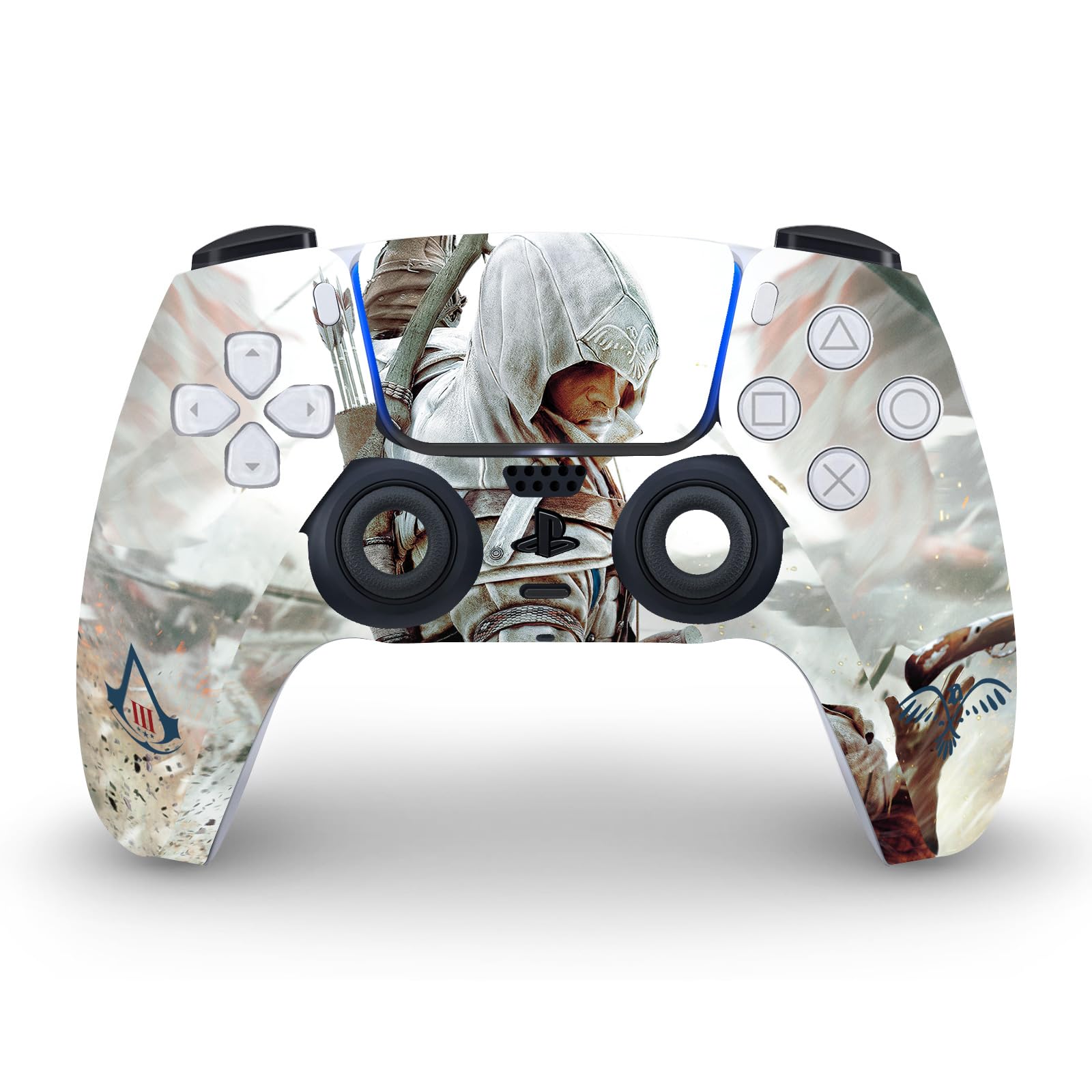 Officially Licensed Assassin's Creed PS5 Skin - Vinyl Faceplate & Controller Decal Compatible with Sony PlayStation 5 Digital Edition & DualSense Controller - Gaming Accessories for PS5 Console Protection & Customization - Perfect for Gamers and Collectors