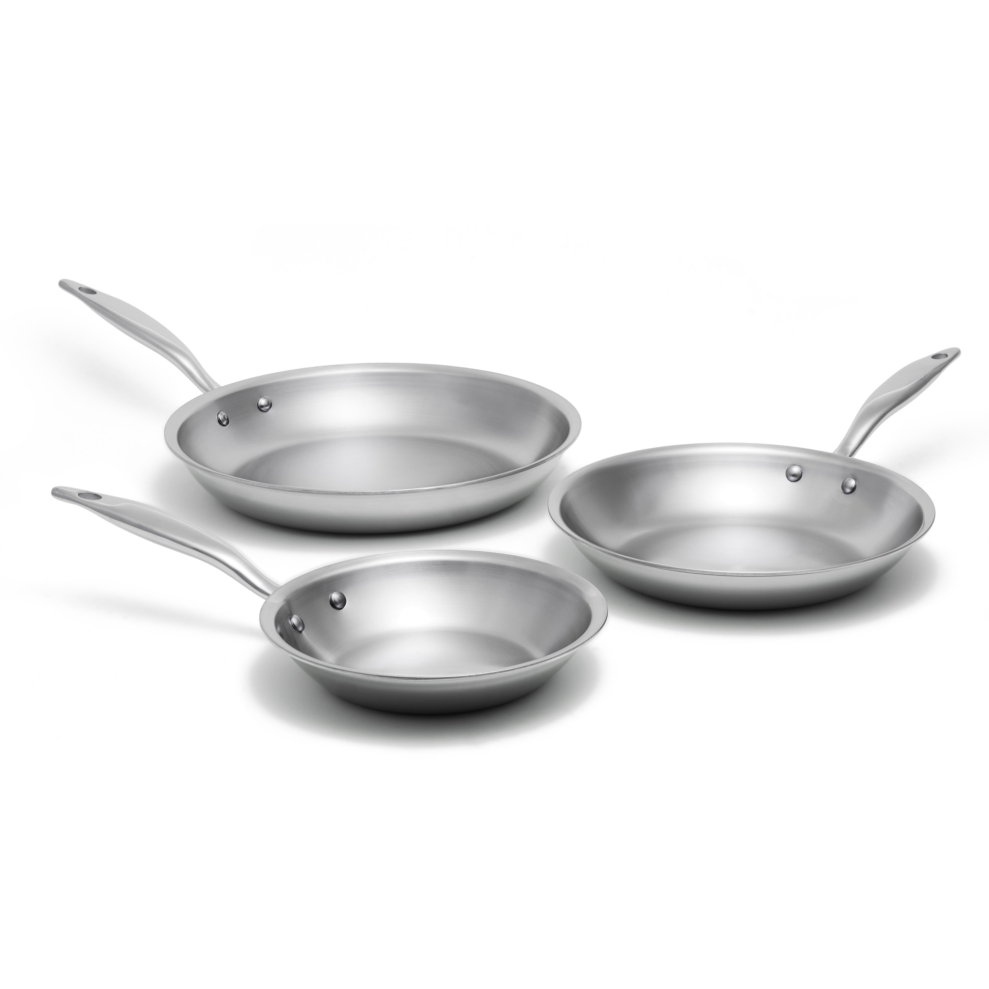 Premium Titanium Nonstick 3-Piece Fry Pan Set - Durable, PFOA-Free Cookware for Sauteing, Frying & Cooking - Perfect for Home Chefs & Professional Kitchens