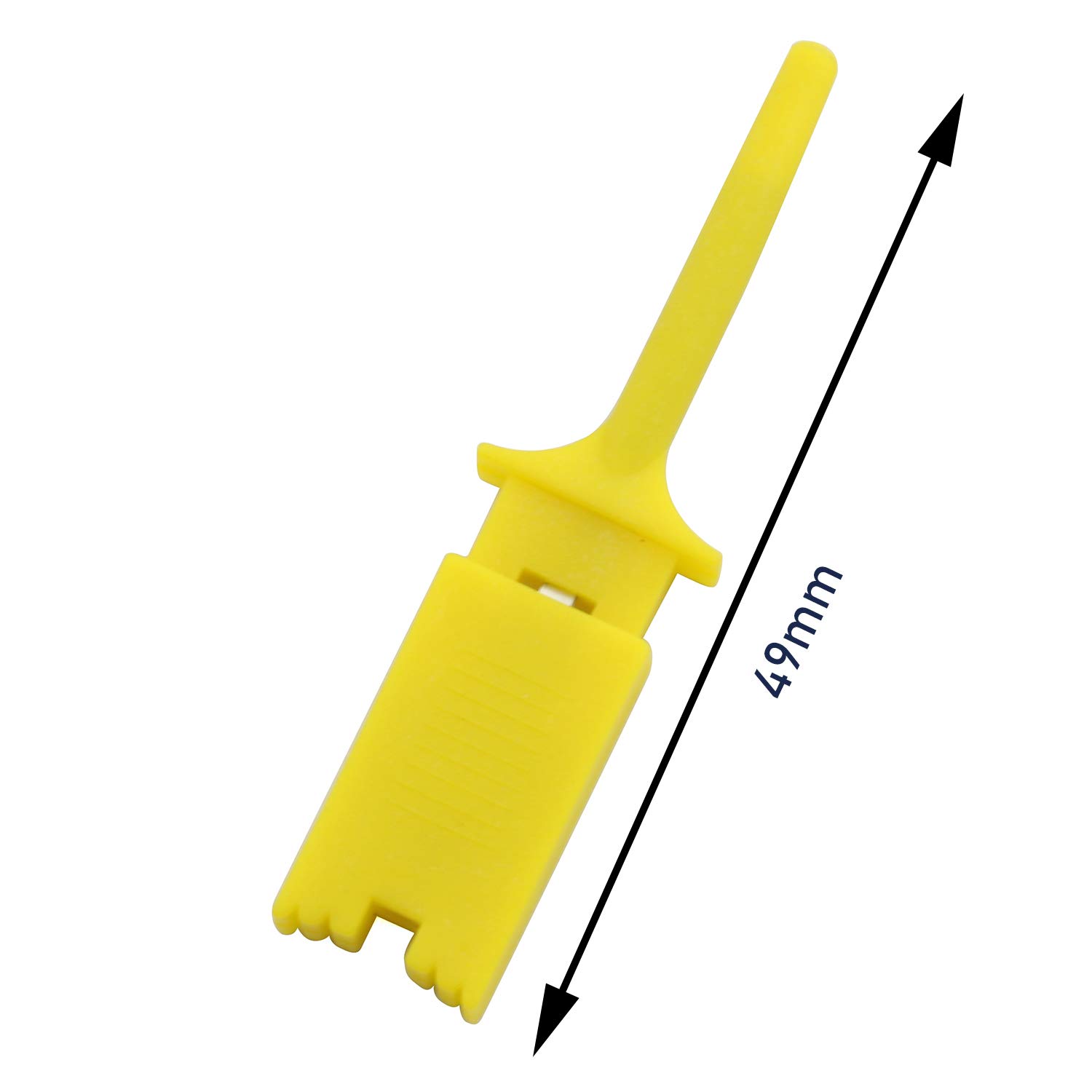 12-Pack Flat Test Hook Clips for Multimeter Electrical Testing - Small Probe Grabber Clamps (6 Colors) - Perfect for Circuit Board Repair, DIY Electronics & Electrical Projects