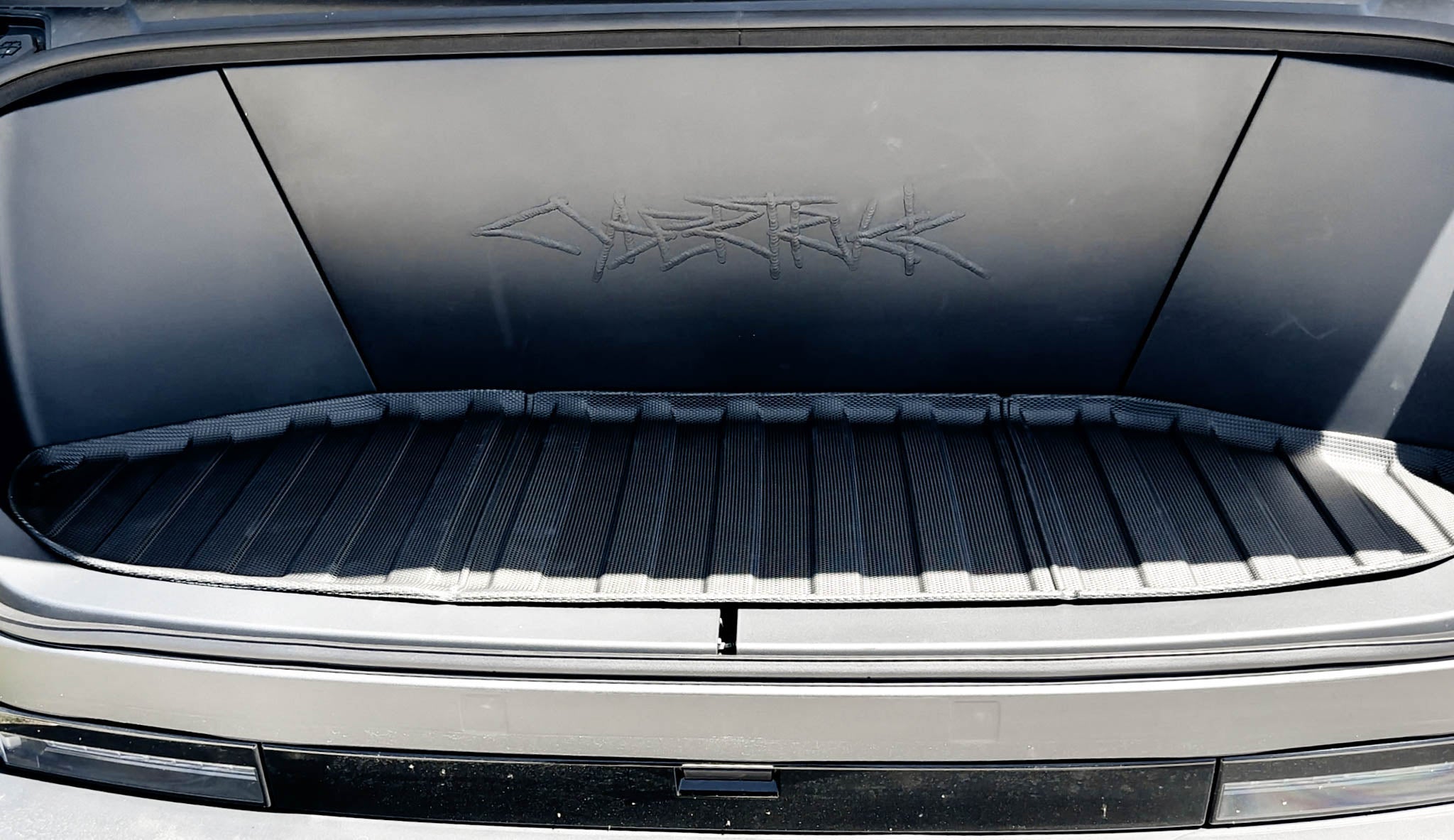 Durable Heavy-Duty Front, Bed & Sub Bed Cargo Liner Mats for Tesla Cybertruck - All-Weather Protection & Custom Fit for Off-Roading, Camping & Hauling Gear