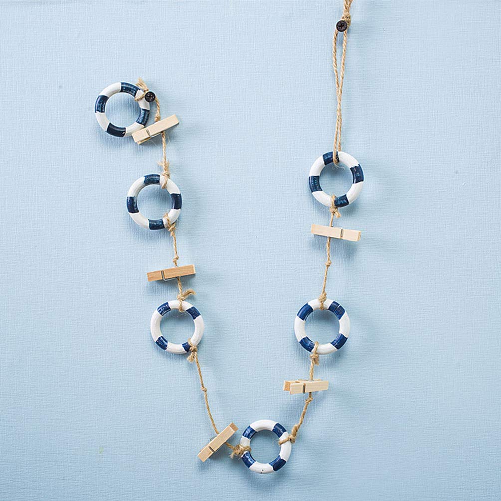 Healifty Wooden Photo Clips - 3 Strings Hanging Decor for Wall Display