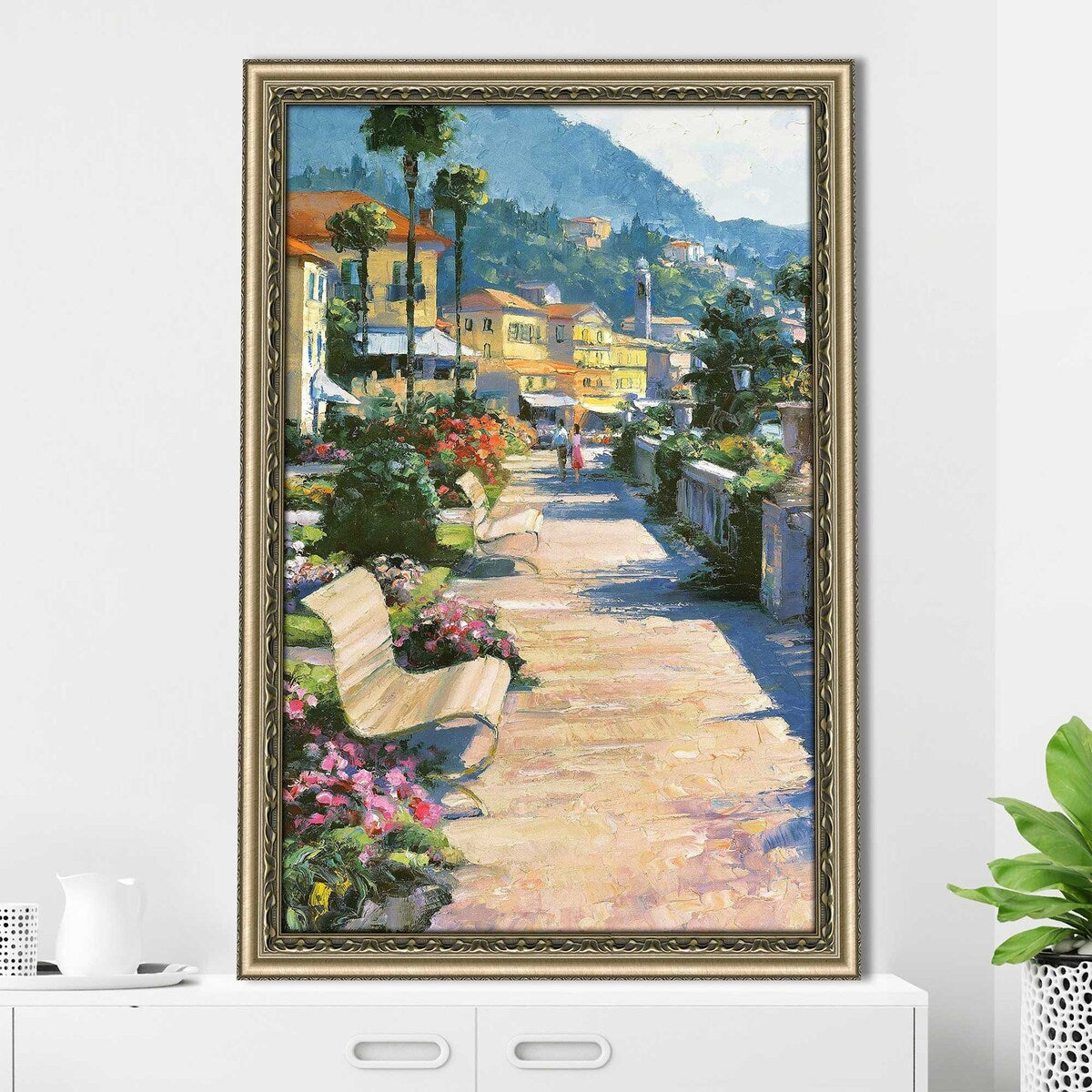 Bellagio Promenade by Howard Behrens - Premium Acrylic Wall Art Print - Vibrant Home & Office Decor for Living Room, Bedroom, or Gift