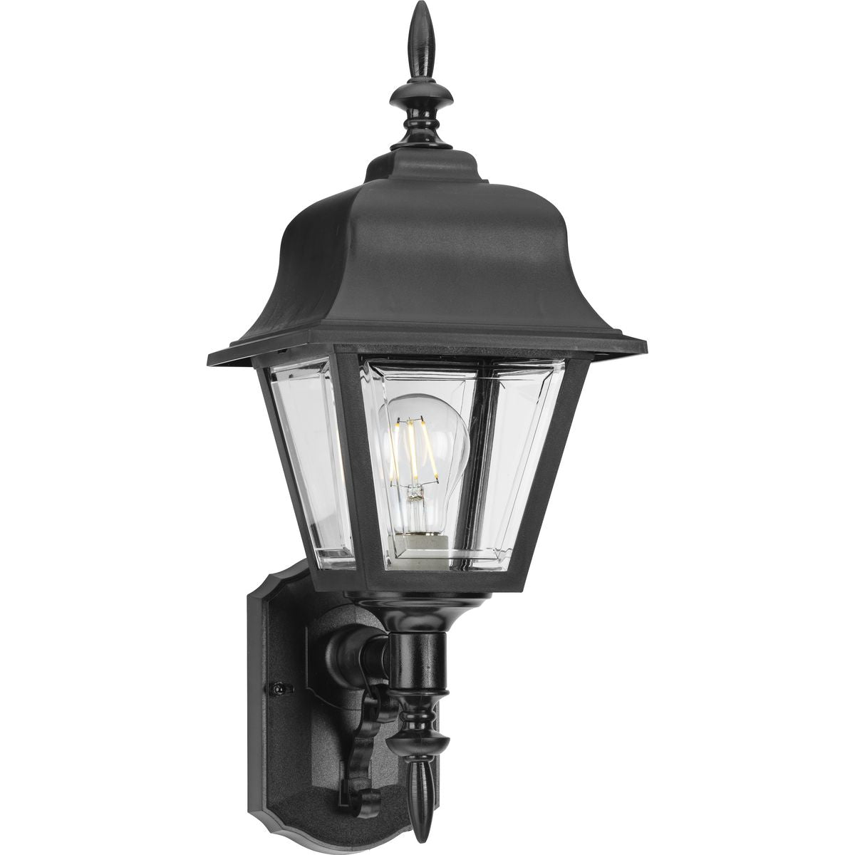 Non-Metallic Incandescent Wall Lantern P5656 - Outdoor Porch Light Fixture for Patio, Garden & Entryway Lighting