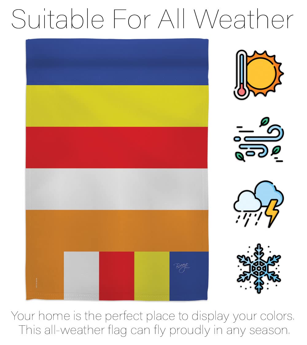 Buddhist House Flag Set 28x40