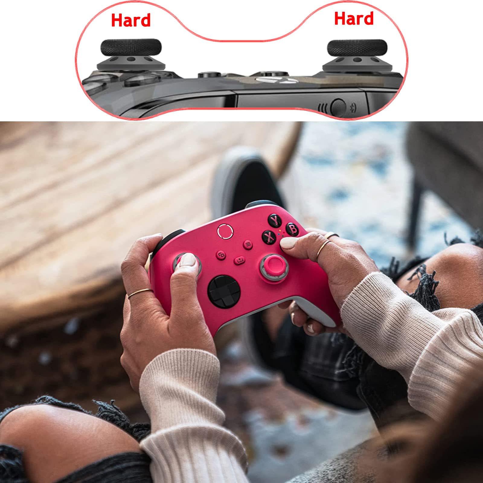 10 Pack Joystick Damping Rings for Xbox Series X/S, Xbox One, PS4, PS5, Switch Pro & Scuf Controllers - Anti-Slip Thumbstick Grips for Enhanced Aim Assist & Motion Control (Gaming Accessories for FPS, Sports & Racing Games)