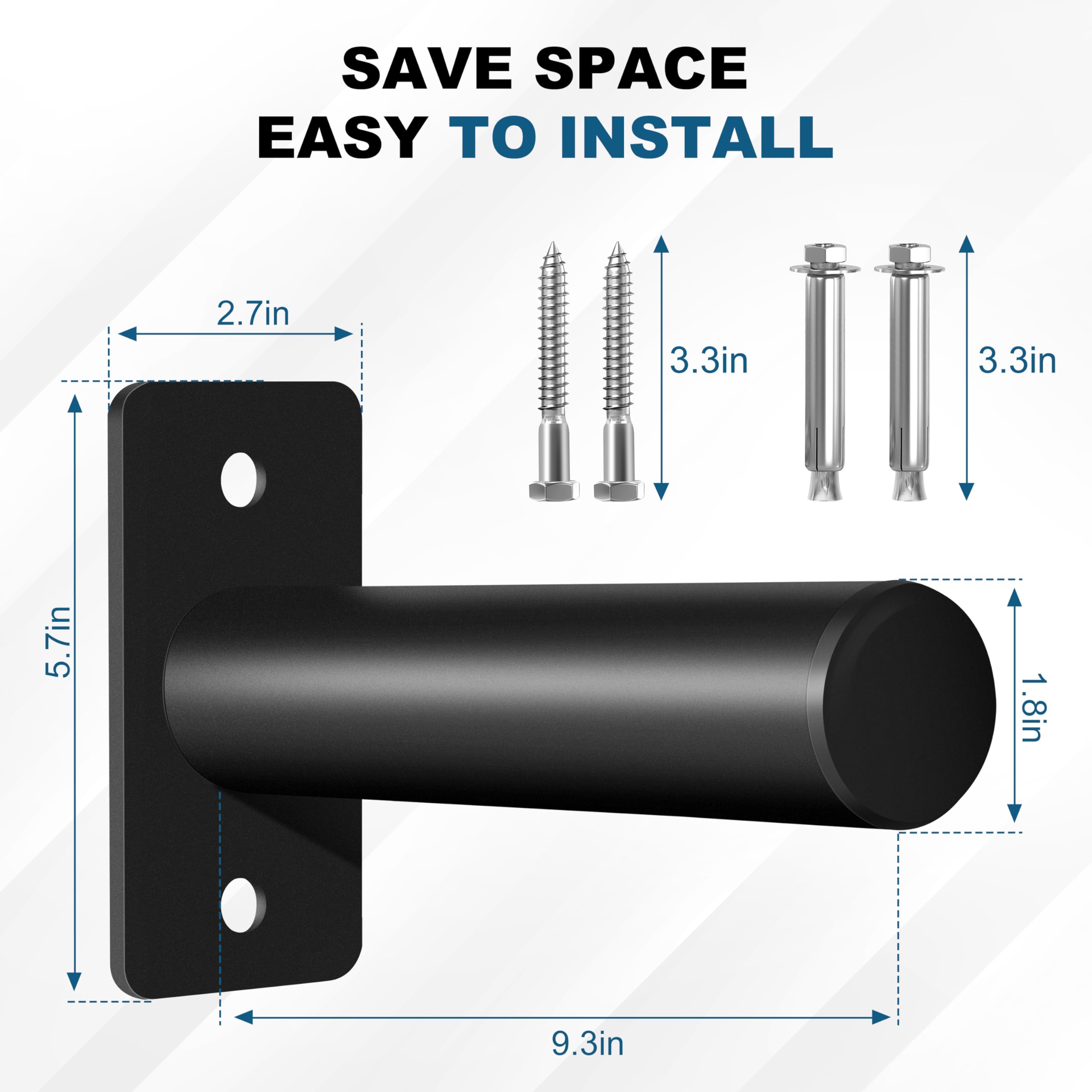 Olympic Weight Plate Holder - Wall Mounted Weight Rack Storage for Home Gym Organization | Perfect for Garage Gym, CrossFit & Strength Training Equipment Storage