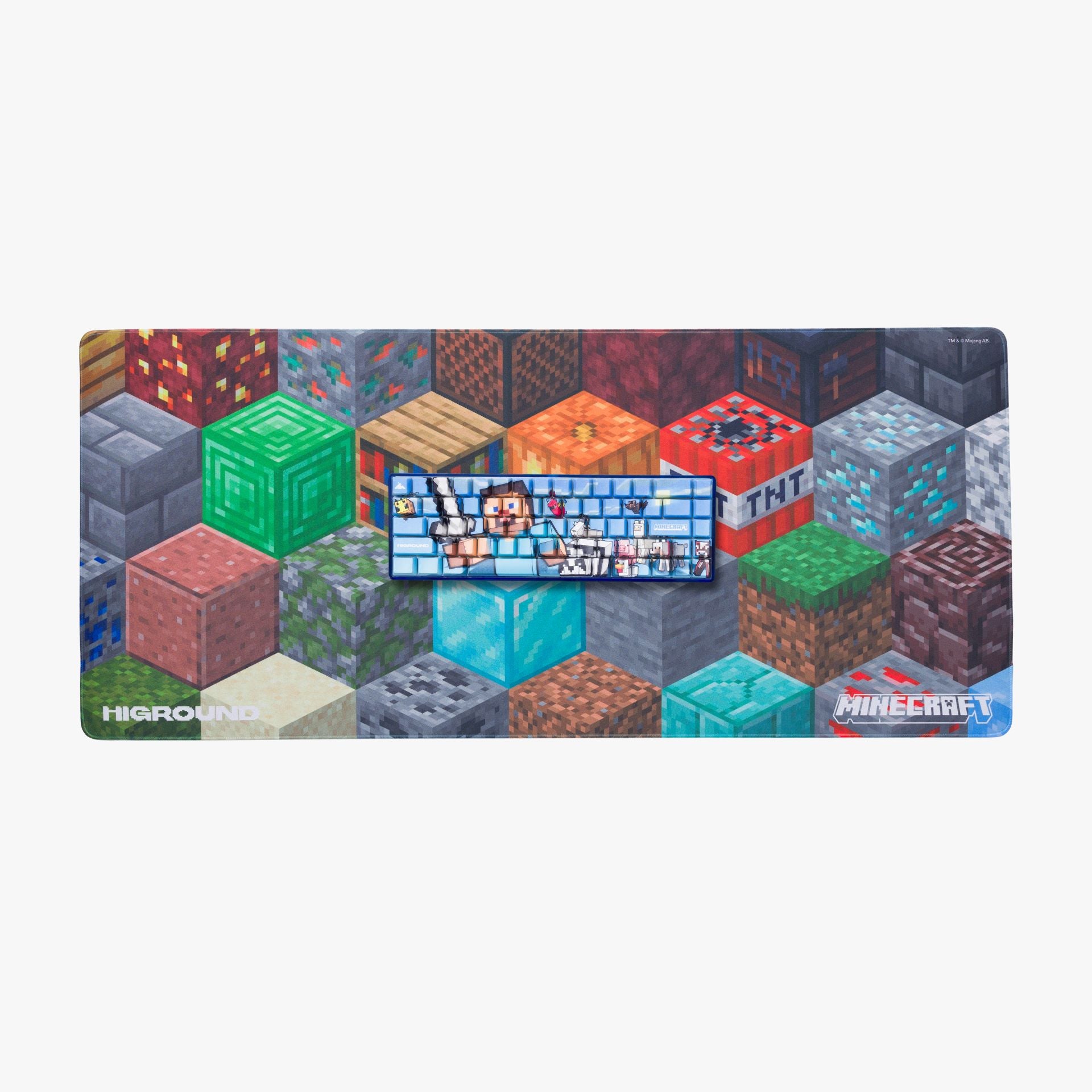 HG x Minecraft XL Gaming Mousepad with Random Blocks - Perfect for PC, Laptop & Gaming Setup