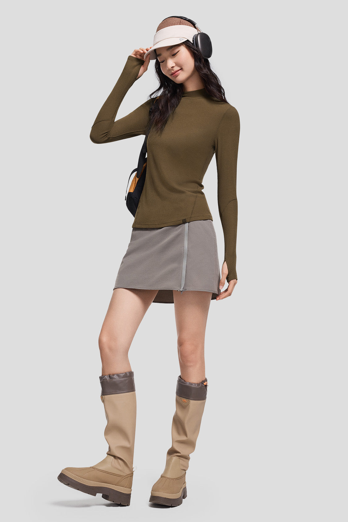 SoftShield Women's WarmCore Half Turtleneck Thermal Shirt - Cozy Winter Layering for Outdoor Activities & Casual Wear