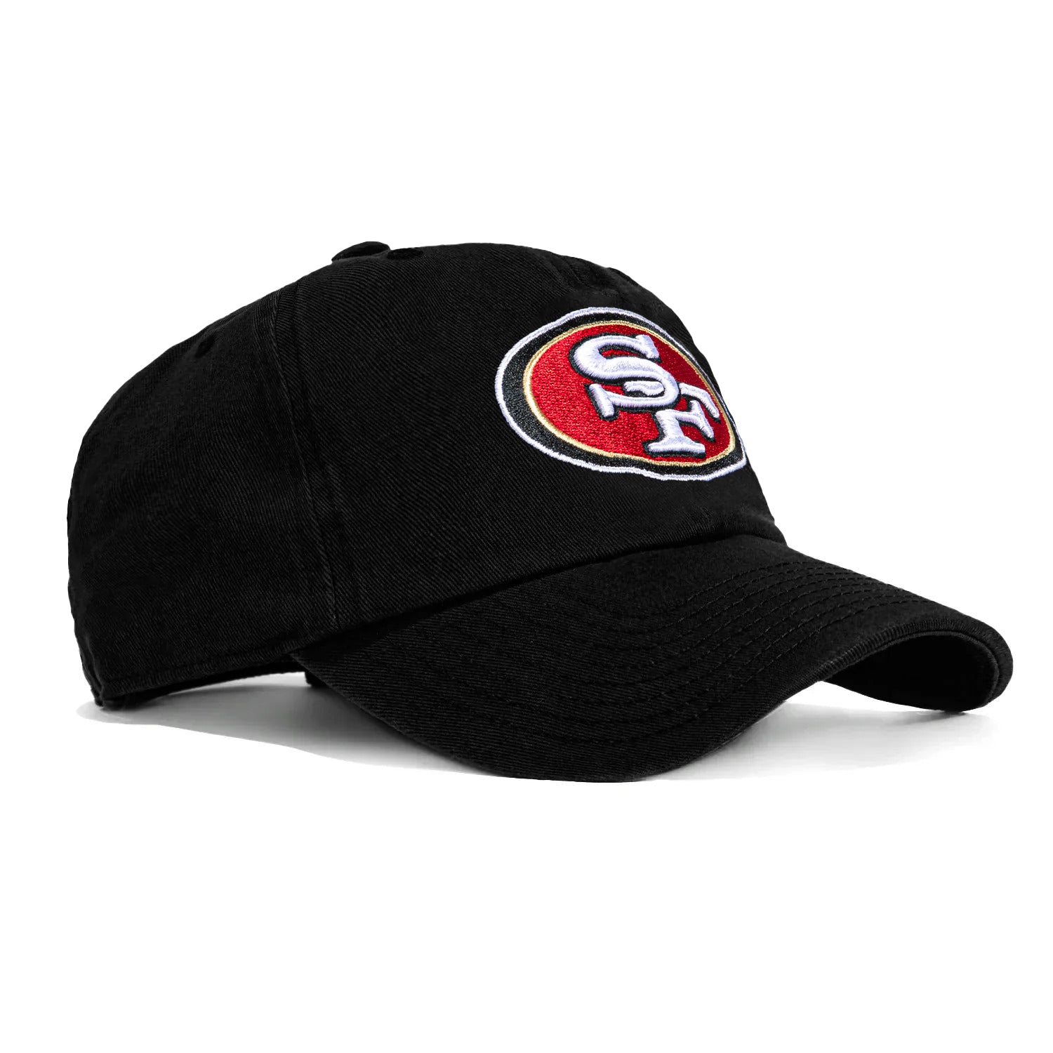 47 Brand San Francisco 49ers Adjustable Baseball Cap - Black | NFL Officially Licensed Hat for Men & Women | Perfect for Game Day, Outdoor Sports & Casual Wear