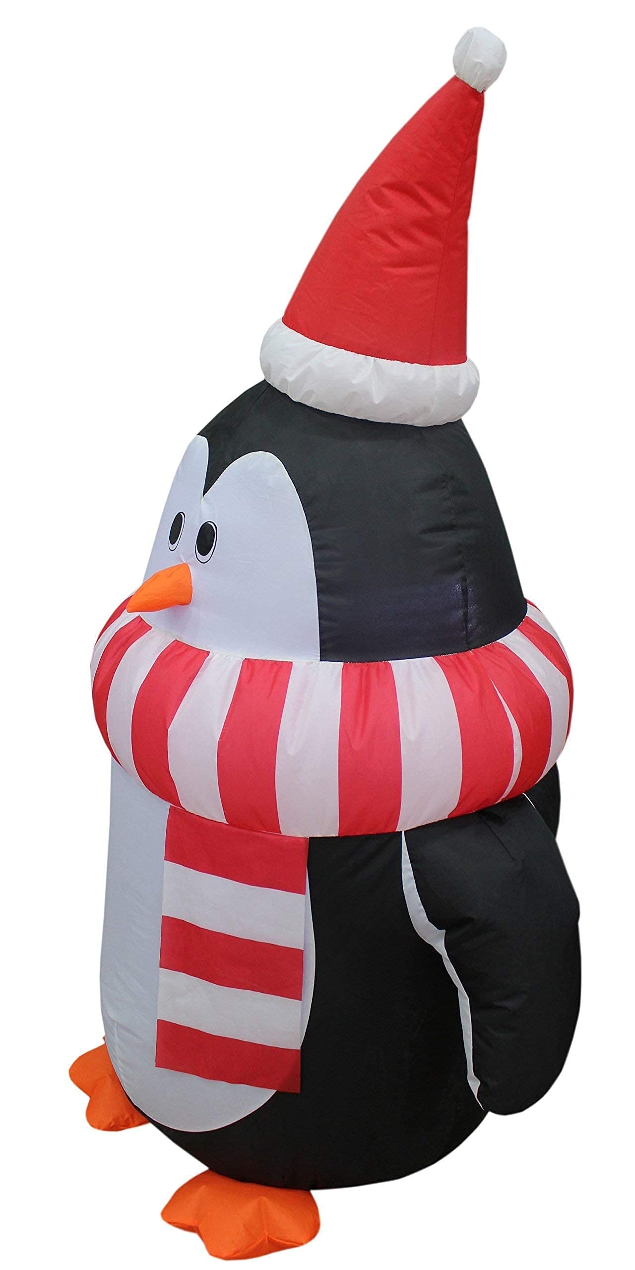 4ft & 8ft Inflatable Christmas Penguin Decorations Set - Lighted Snow Scene Penguin Family with Scarf for Outdoor Holiday Party Decor | Perfect for Front Yard, Lawn, Christmas Village & Winter Festival Displays