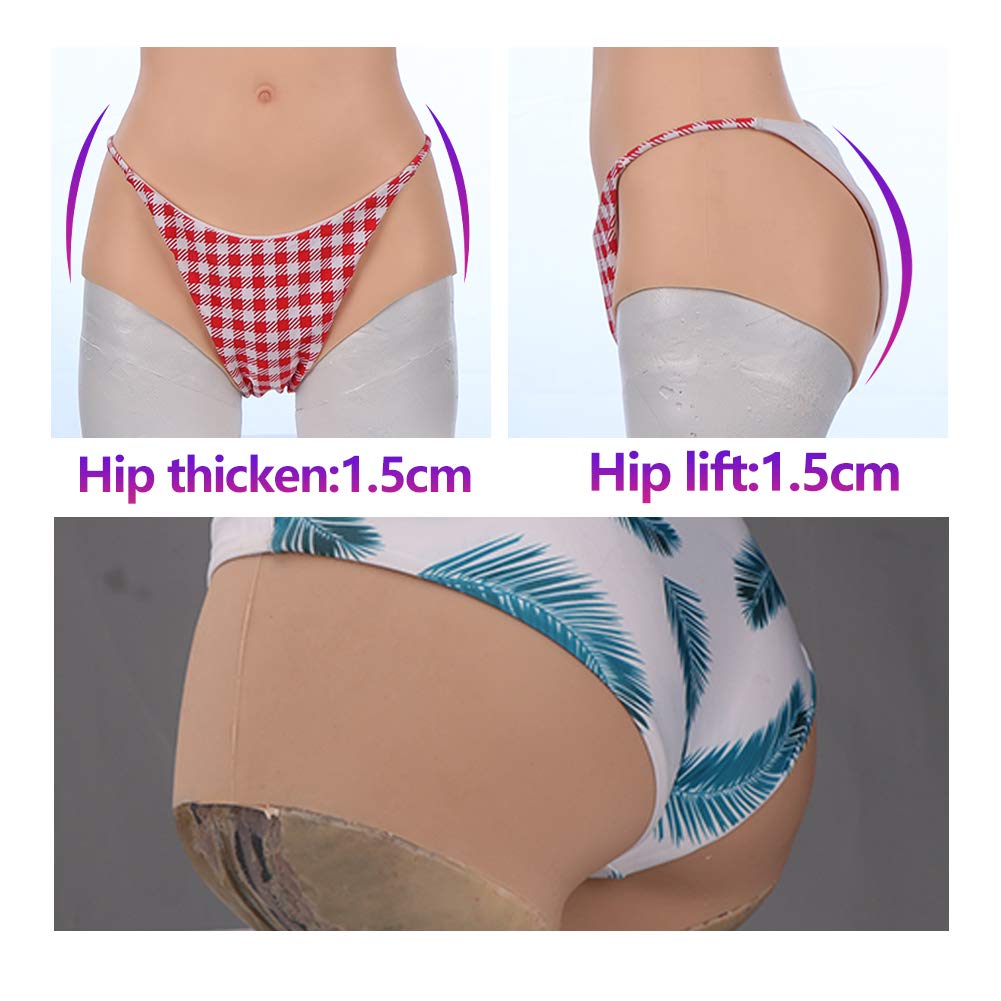 Realistic Silicone Vagina Panties for Crossdressers & Transgender - Hip & Buttock Enhancer Underwear | Comfortable & Discreet Wear for Cosplay, Roleplay & Everyday Confidence