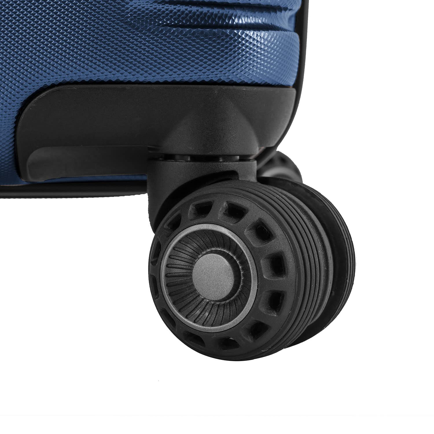Traveler's Choice Archer Polycarbonate Hardside Spinner Luggage Set - 2-Piece Lightweight Suitcase with Tie Down Straps, Blue - Perfect for Air Travel & Business Trips