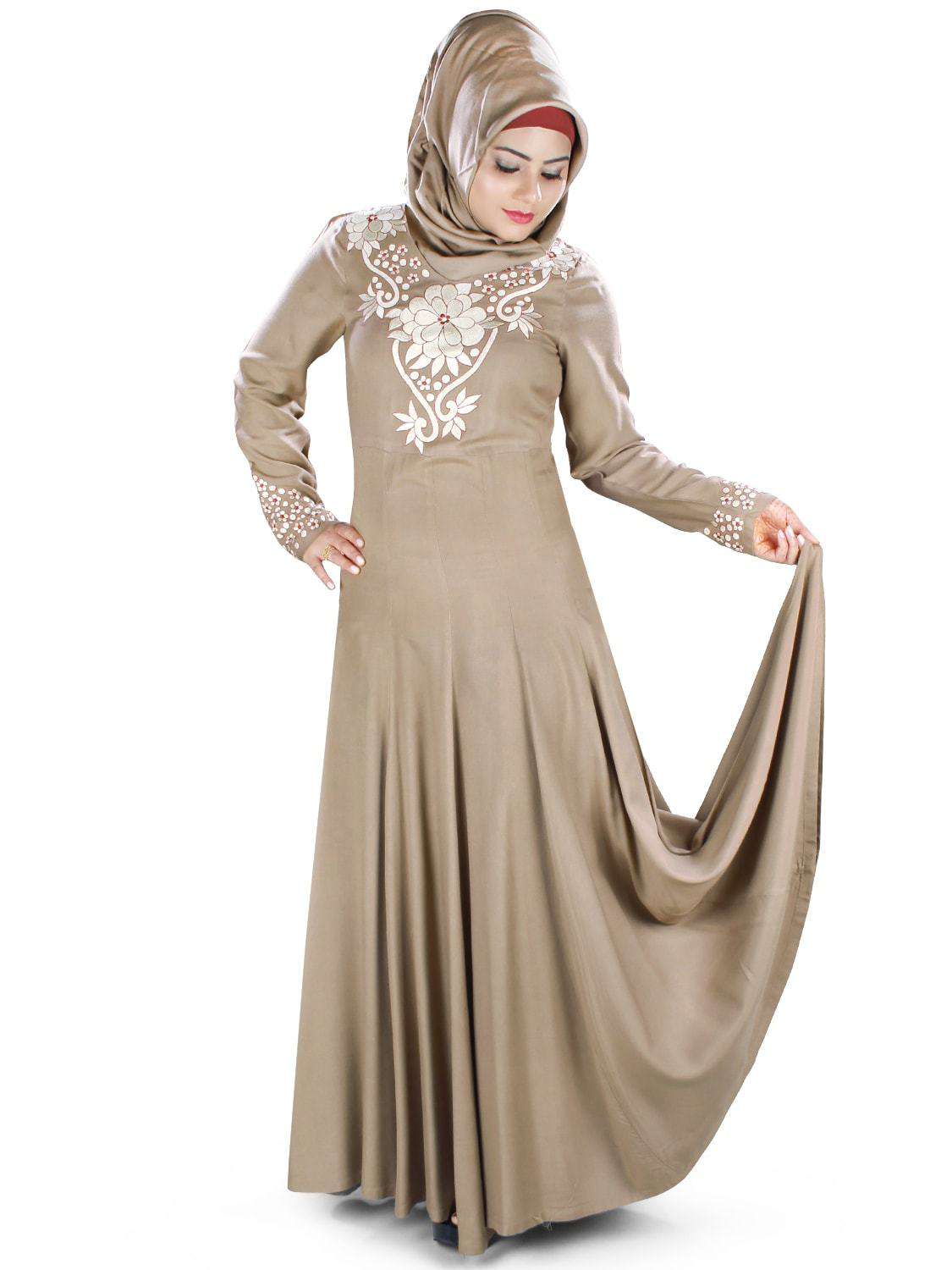 Elegant Aresha Abaya Dress for Women - Modest Islamic Prayer Dress - Perfect for Mosque, Eid, and Special Occasions