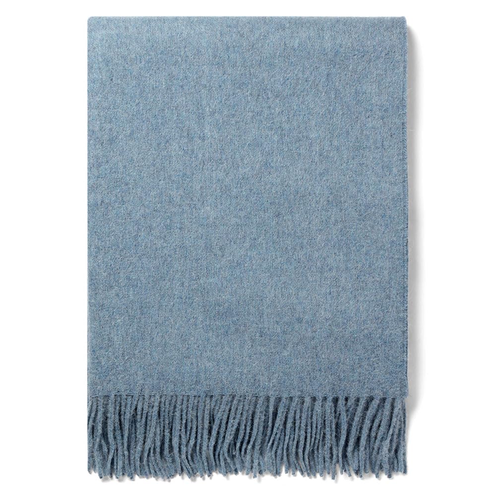 Premium Alpaca Wool Throw Blanket - Ultra Soft Lightweight Merino Alpaca Blend Blanket for Sofa, Bed & Travel - 72