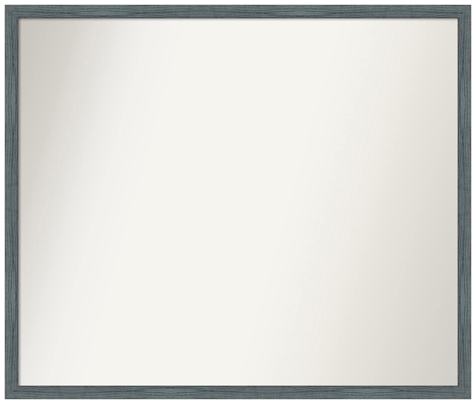 Amanti Art Custom Wall Mirror 22x26 Inches, Dixie Blue Grey Rustic Narrow Frame - Non-Beveled Bathroom Mirror - Handmade for Living Room, Bedroom & Entryway Decor - Various Sizes Available