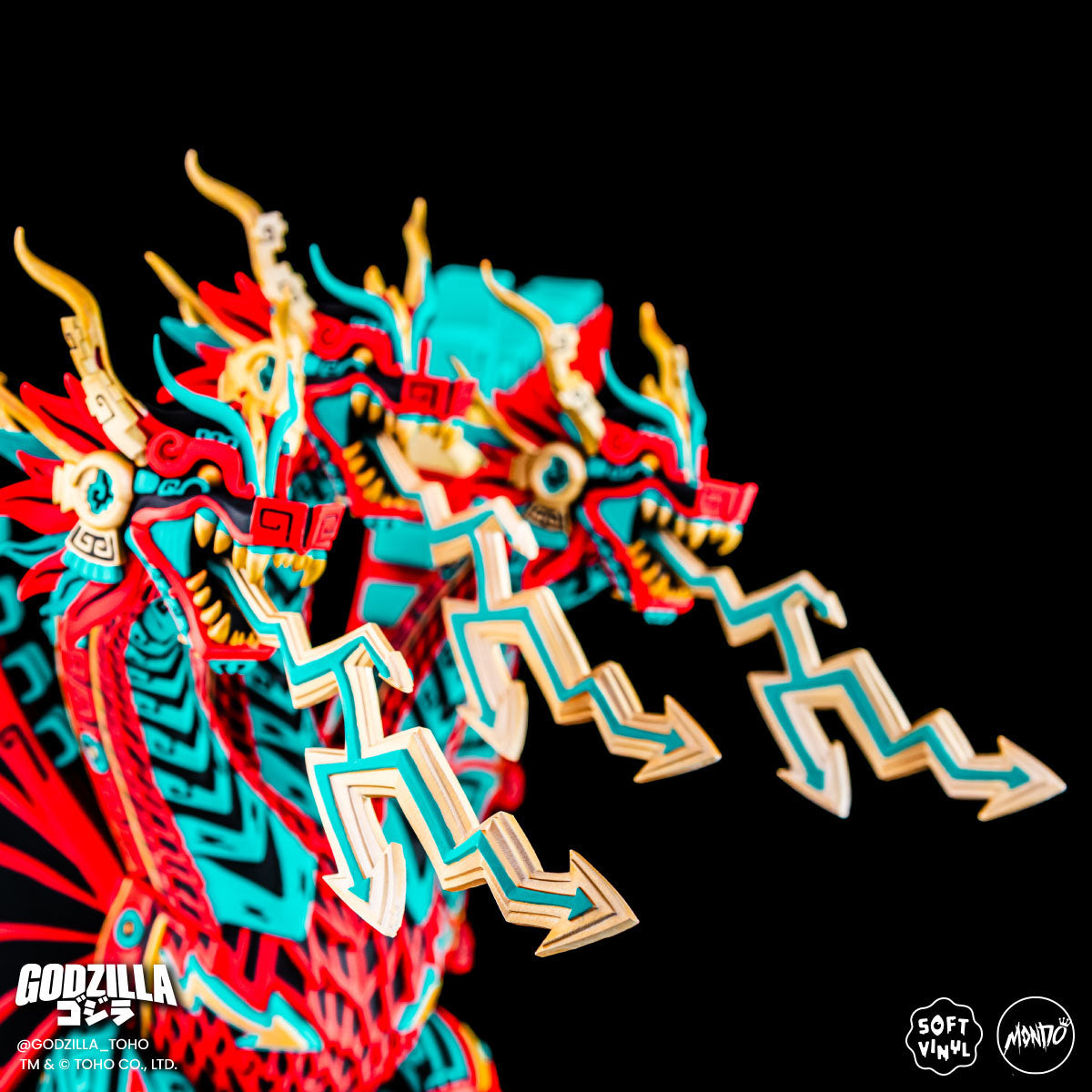King Ghidorah Vinyl Designer Figure by Urban Aztec - Planet X Variant Timed Edition - Collectible Monster Toy for Display & Anime Fans - Perfect for Home Decor, Office Display & Gift Giving