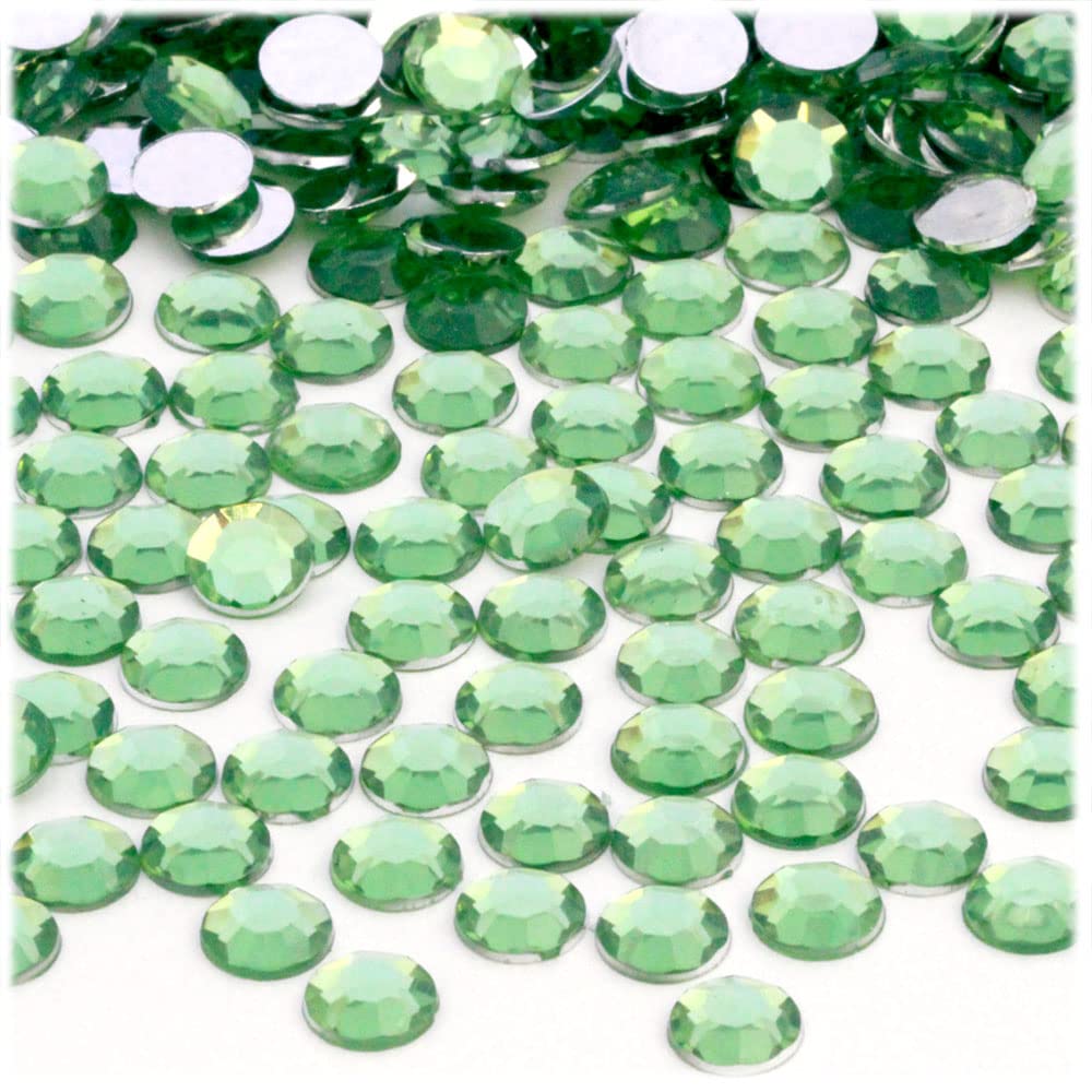 144-Piece 8mm Round Flatback Rhinestones in Champagne - DIY Jewelry, Nail Art, Scrapbooking & Craft Supplies for Home Decor, Wedding, and Costume Design