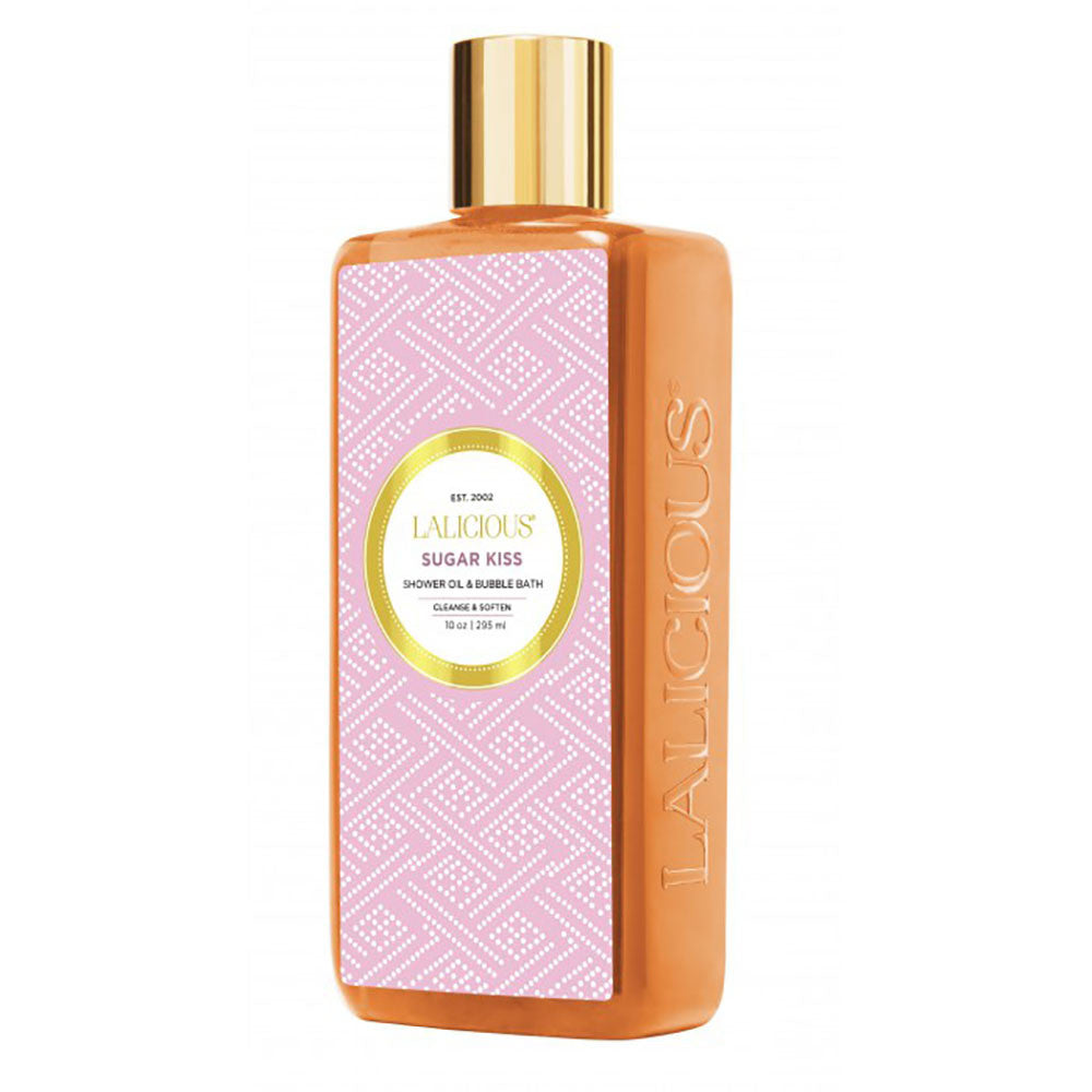 Lalicious Sugar Kiss Shower Oil & Bubble Bath - Luxurious Moisturizing Body Wash & Foaming Bath for Dry Skin | Perfect for Relaxing Spa Nights & Romantic Gift Ideas