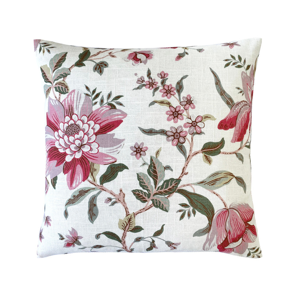 Editas Garden Blush Pink Square Filled Cushion - Soft Decorative Throw Pillow for Sofa, Bed & Home Decor - Perfect for Living Room, Bedroom & Outdoor Furniture