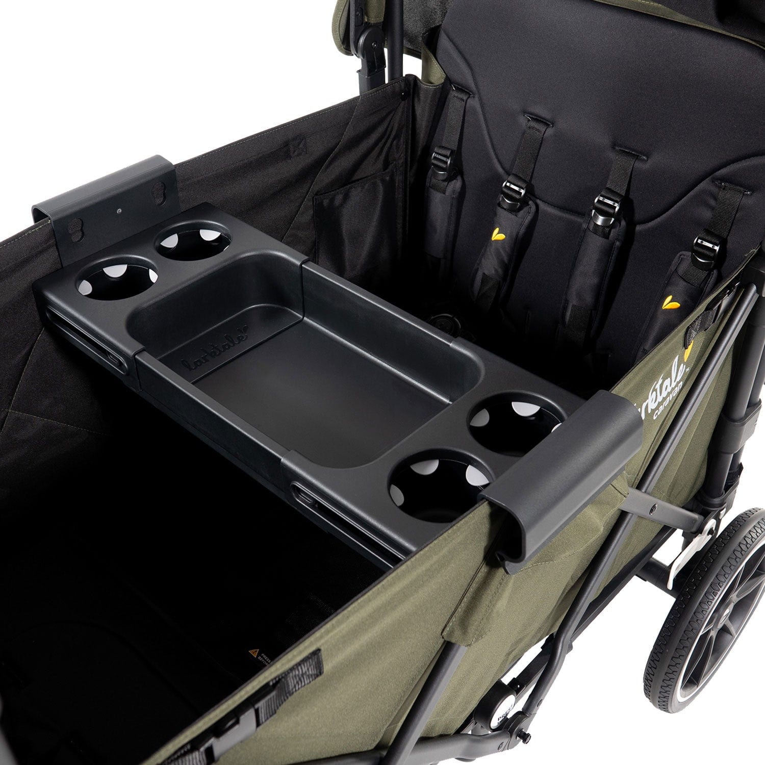 Larktale Adjustable Stroller and Wagon Snack Tray - Perfect for On-the-Go Snacking with Kids at Parks, Zoos, and Outings