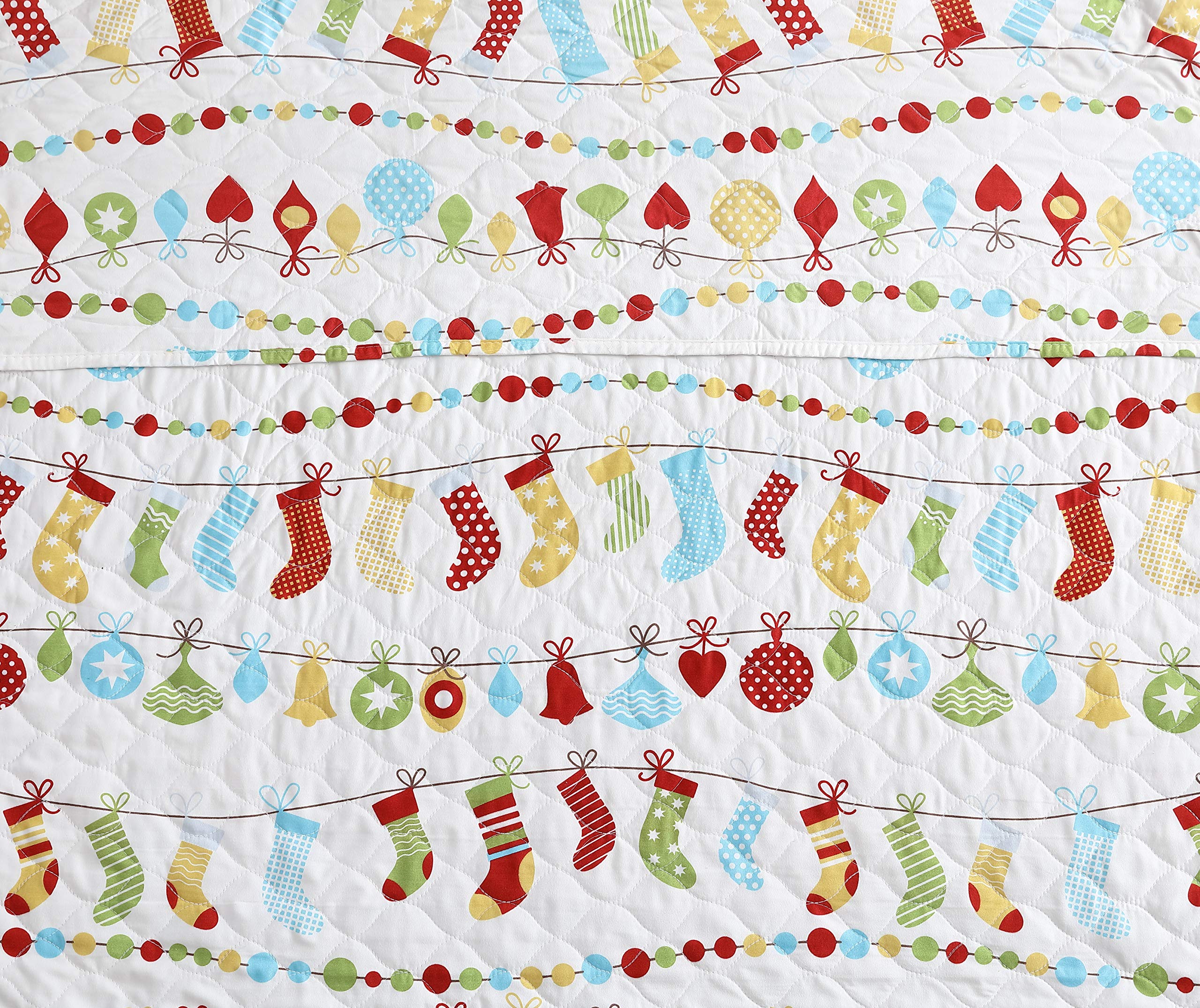 Spirit Linen Holiday Quilt Set - Ultra-Soft Reversible King Size Bedding with Matching Pillow Shams | Christmas Decor & Cozy Winter Bedroom Upgrade