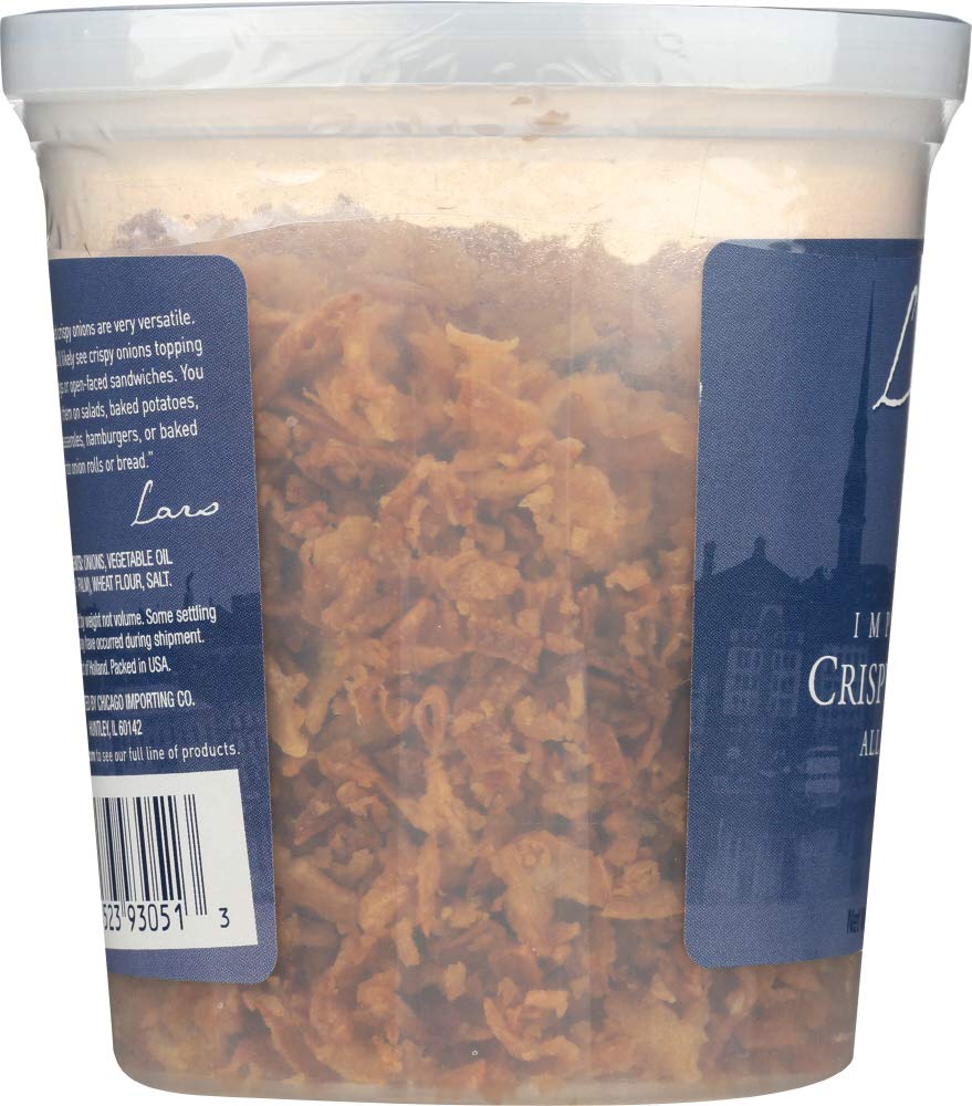 Premium Lars' Own Imported Crispy Onions - 4oz Resealable Bag | Gourmet Topping for Salads, Burgers, Hot Dogs & Casseroles | Crunchy Fried Onions for Asian & American Cuisine