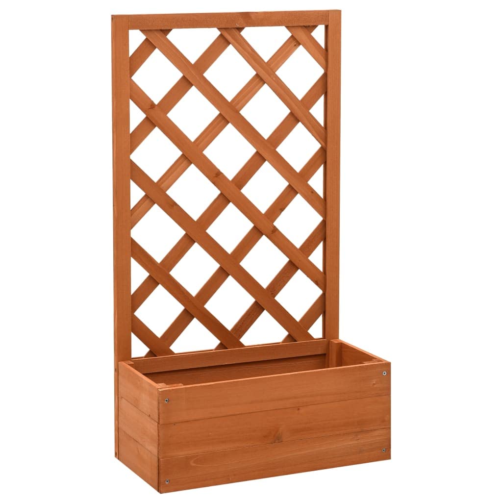 Firwood Garden Trellis Planter - Natural Wooden Plant Support for Climbing Flowers, Vegetables & Vines | Perfect for Outdoor Gardens, Balconies & Patios | Durable Firwood Material for Long-Lasting Use