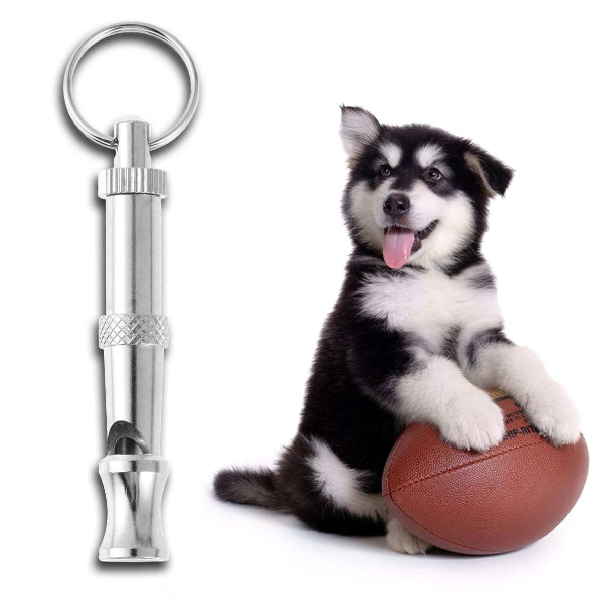 Balacoo 2-Pack Metal Dog Training Whistle - Adjustable Frequency Silent Dog Whistle for Puppy & Large Breed Training - Outdoor Hunting, Obedience & Behavior Control Accessories