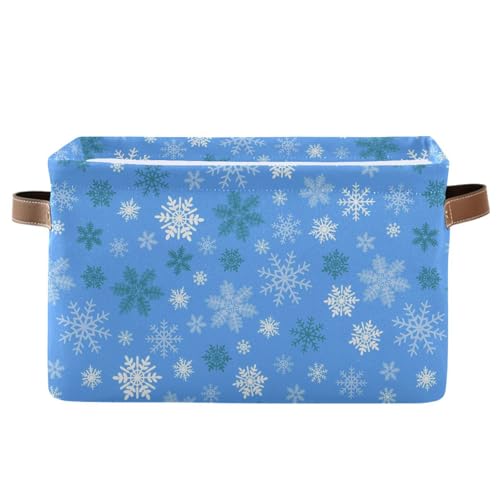 Snowflakes Blue White