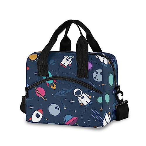 Spaceship Rocket Moon Black Hole Stars - shoulder